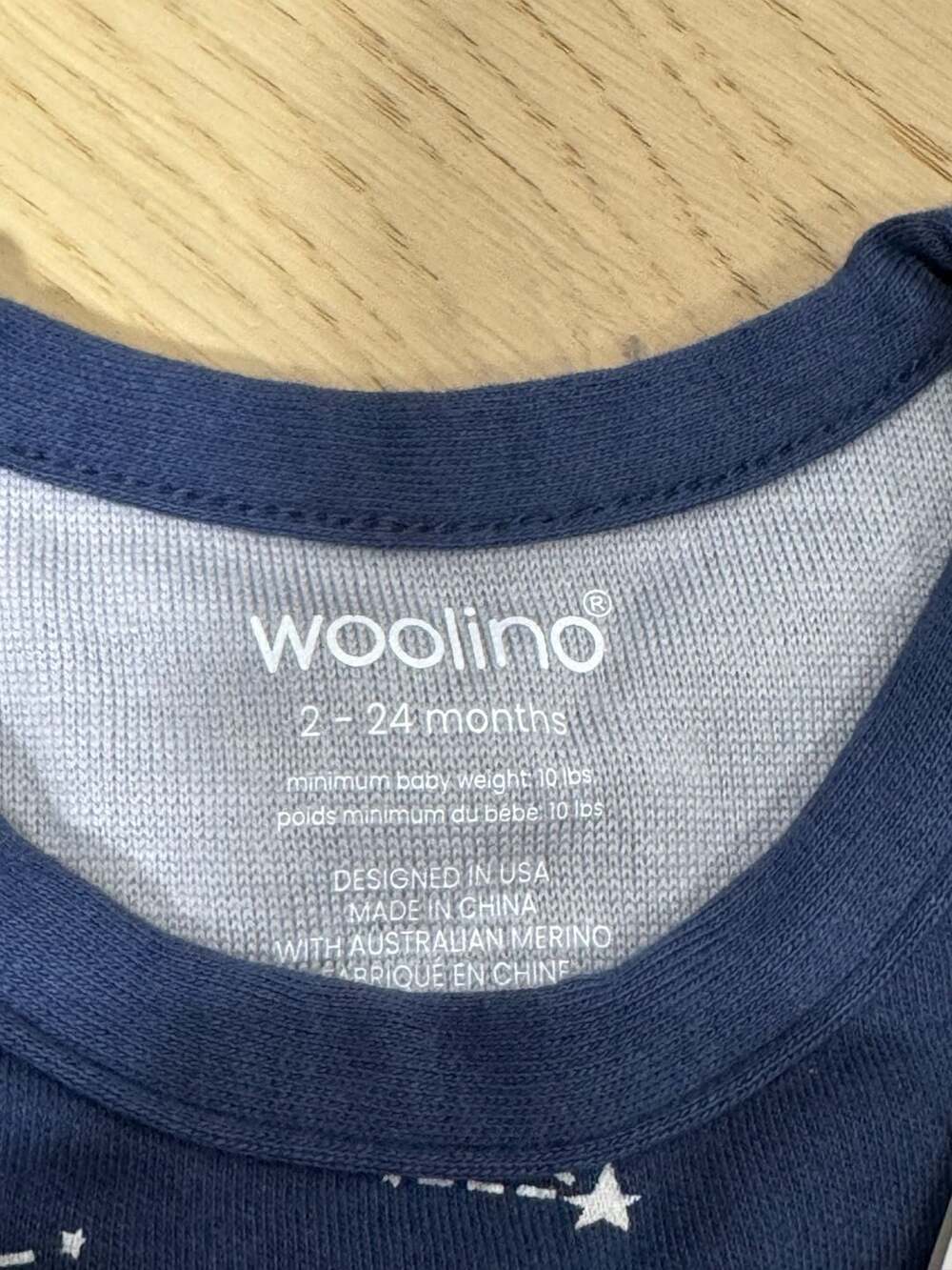 Woolino 4 Season Ultimate Baby Sleep Bag Merino Wool Night Sky 2-24 Months - Picture 6 of 10